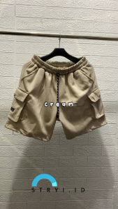 Celana Cargo Pendek Distro Fleece Santai