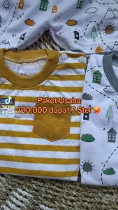 100RB DAPAT 7 STEL PAKET USAHA STELAN 3-18 BULAN SETELAN BAJU BAYI