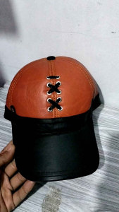 Topi Kulit Pria Dewasa Baseball Bisbol Sulam Variasi Warna Kombinasi