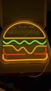 ป้ายไฟ รวมหลายประเภท ป้ายไฟร้าน ป้ายไฟตัวอักษร ป้ายไฟวิ่ง ป้ายไฟตกแต่งร้าน ป้ายไฟแต่งบ้าน ป้ายไฟled ป้ายไฟนีออน รูปแฮมเบอร์เกอร์