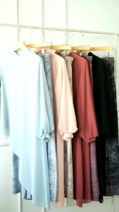 GAMIS TERBARU SYARI SYARI TRENDI BRANDED PRODUK PREMIUM FASHION MODERN MEWAH ELEGAN BAJU DRESS ETNIK MUSLIM BATIK ETNIK ALESSIA SET PRINT SETELAN