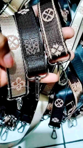 Tali Tas Selempang Wanita Motif Bunga Elegan Fashion 120cmx25cm