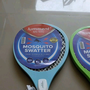 Raket Nyamuk dan Serangga - Mosquito Racket 3 Lapisan Jaring Kawat