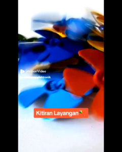 Baling-Baling Layang / Kipas Kecil / Kipas Plastik 10cm