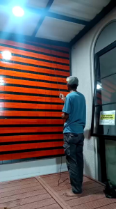 krey/tirai kayu ukuran L 2m x T 2m