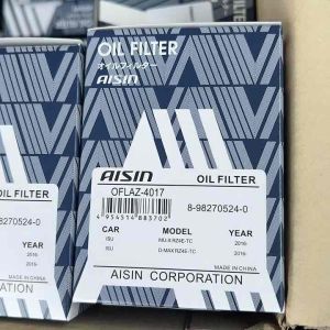 กรองน้ํามันเครื่อง ไส้กรองน้ํามันเครือง อีซุซุ ดีแม็ก isuzu d max เครื่อง 1.9 บลูพาวเวอร์ กรองเป็นกระดาษพร้อมโอลิง 1 ลูก ยี่ห้อ ไอชิน aisin