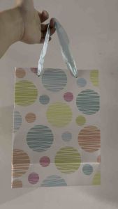 Paper Bag Exclusive Polkadot 663 (S)/ Tas Kado/ Tas Hadiah (18 x 24x 85cm)