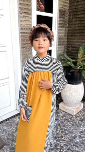 Baju Gamis Anak perempuan terbaru 8-10 tahun