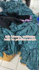 Sragam pkk terbaru lapif furing halus / baju pkk hijau tosca / batik pkk terbau 2024