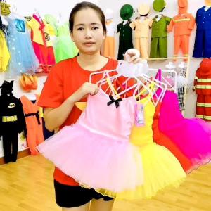 Đầm Múa Ba Lê Cho Bé 12- 42kg. Chất coton co giãn 4 chiều