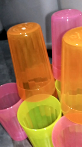 Gelas Yohan Warna Green Line 1103