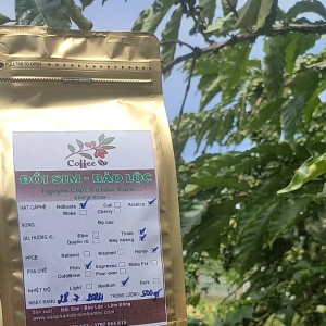 Cà phê HẠT Rang mộc nguyên chất Thơm nhẹ nhàng cafeine thấp - 60% coffee Robusta và 40% Arabica