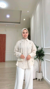 Artemis Fashion - VIVY / LUVY / KLARISSA BASIC kemeja linen atasan wanita