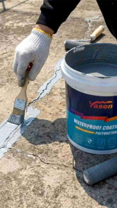 Roof Slab Waterproof Paint Coating 5kg Yasen WaterBased Polyurethane Crack Seal Repair Wall Ceiling