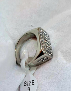 Cincin Pria Titanium Super Berlian Anti Karat Tidak Luntur Super Mewah (82)