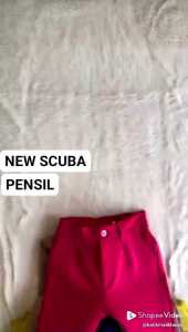 NEW CELANA PENSIL SCUBA PANTS PREMIUM MODEL KANCING HIGH WAIST