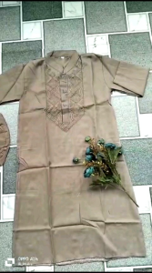 koko juba warna anak laki laki/Baju muslim anak laki laki juba usia 4th-15th bordir BONUS PECI katun motif bordir
