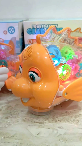 Mainan Anak Ikan Transparan dan Lampu Musik Anak
