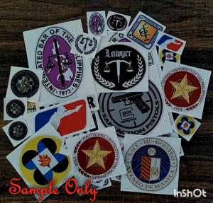 lawyer 3m reflective stickers laminated sticker for cars motorcyle gadgets laptop etc.