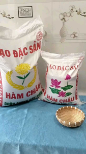 Gạo Hàm Châu 10kg - Hạt Gạo Bầu Cơm Nở Xốp Để Nguội Không Cứng - Phù Hợp Cho Gia Đình Quán Cơm Cơm Chiên