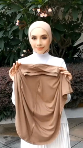 Hijab Bergo Instan Maudy Turkey Jersey / Jilbab Maudy Turkey Jersey Instan / Kerudung Instan Jersey Maudy Turkey