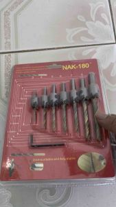 Bộ 7 mũi khoan gỗ doa lỗ vít - Mũi khoan âm gỗ NAK-180