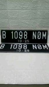 Plat Nomor Mobil Standar Bahan Tebal Kwalitas Premium