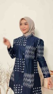Tunik batik Melissa -tunik jumbo - blus wanita - blus batik - blus jumbo - atasan wanita