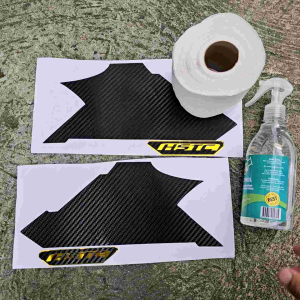 honda adv 160 protective sticker left and right side with hstc dsign choose hstc color gold silver white red High grade adhesive High quality machine cutout size is precisely fit for adv 160 installation dapat malinis walang wax or kahit anong pamp