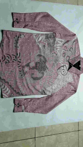 Kemeja Batik Premium Lapis Furing Hero Motif Clara Baby Pink