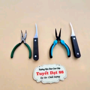 Bộ đôi kìm rút xương chân gà và dao rạch da gà tiện lợi dễ dùng