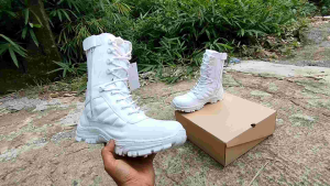 Rumah Sepatu PDL Satgas Kulit Full Putih