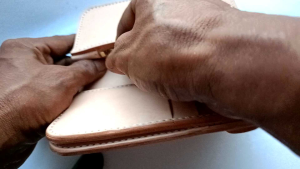 กระเป๋าสตางค์ผู้ชาย หนังแท้ พับได้ สตางค์ที่ไม่รวมสาย เงิน ชาย