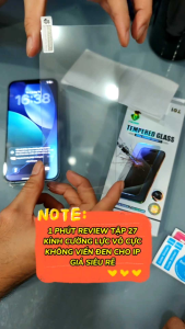Cường Lực IP Vô Cực Không Viền Đen Giá Rẽ T01 Bo Tròn Góc Phủ Nano Siêu Mượt Full Dòng - TẶNG KHĂN LAU