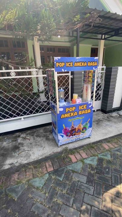PAKET USAHA POP ICE DENGAN BOOTH PORTABLE | PAKET USAHA MINUMAN POP ICE ANEKA RASA | PAKET JUALAN MINUMAN | PAKET USAHA ES KEKINIAN | PAKET USAHA MINUMAN KEKINIAN | PAKET JUALAN ES POP ICE