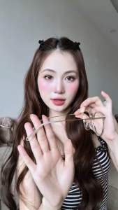 [MUA 1 TẶNG 1 PHỤ KIỆN] Gọng kính cận tròn viền kim loại phong cách dễ thương dễ đeo chống ánh sáng xanh