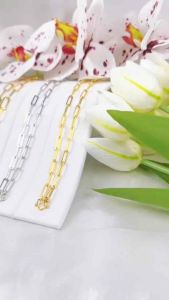 สร้อยคอสแตนเลสเลเซอร์แท้ 100% สร้อยพระลายโซ่ฝรั่ง มี 2 สี สีสแตนเลส (316L) สแตนเลสเลเซอร์แท้สีทองเกรด 22K ไม่ลอก ไม่ดำ ขนาด 4.5 มิล 5.0 มิล ความยาว 18-36 นิ้ว