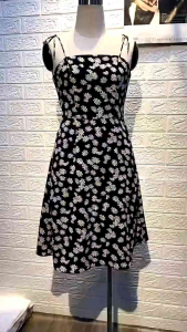 [KEVIN STORE] Dress Tali Daisy Wanita / Dress Wanita selutut Daisy