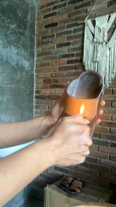 KAVILAZ True Style Yourself Sandal Selop Pria Full Kulit Sapi Pilihan Premium Model Kassual Ban 1 Japit Tali