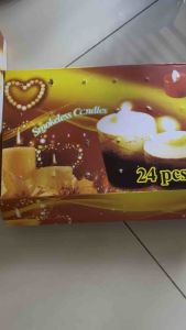 Lilin Led Kuning Premium/ Lampu Natal / Lilin Elektrik Premium (1 Box isi 24pc)