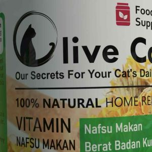 Olive Care Vitamin Kucing MASALAH KULIT DEWASA untuk Bulu Rontok Kutu Jamur Scabies Ringworm