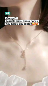Kalung Jurai Emas Stainless Wanita Anti Karat Korea Style
