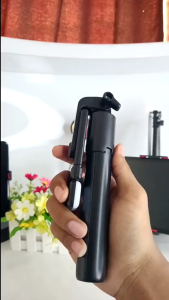 TONGSIS BLUETOOTH Tripod Wireless Selfie Stick Remote Macaron R1s 3 in 1 Led Kualitas