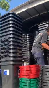 ถังขยะ กทม. ถังขยะพลาสติก ความจุ 60 ลิตร ถังขยะ ทนทาน ราคาถูก ส่งไว *พร้อมส่ง*