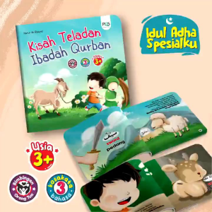 Buku Kisah Teladan Ibadah Qurban - Idul Adha Spesialku 3 Bahasa - PQS