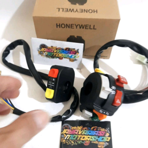 Paket Promo !! Saklar Kiri kanan Honeywell LH Original Thailand Plus Saklar Kanan On/Off STARTER Domino Model KTC Universal