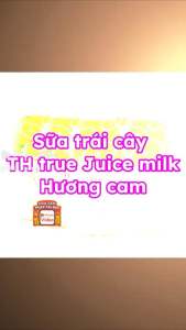 Thùng 24 chai nước uống sữa trái cây cam tự nhiên TH TRUE JUICE MILK 300ml
