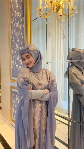 Kaftan Lebaran Wanita Terbaru & Aksesoris Kaftan Lebaran