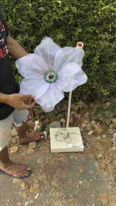 STANDING LAMPU BUNGA HIAS KAMBOJA DEKORASI PELAMINAN/BUNGA ARTIFICIAL/LAMPU HIAS/LAMPU TIDUR/GIAN FLOWERS Pernikahan