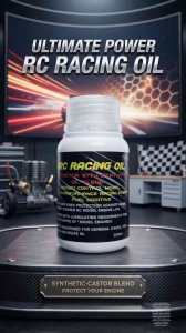 Racing Castor Oil for Remote Controlled Nitro Toys 200ml - Synthetic-Castor Blend - Protect Your Engine - Ultimate Power RC Racing Oil